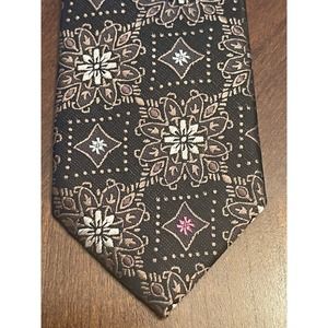 Post Black Brown Pink Hand Made 100% Microfiber Men’s Neck Tie